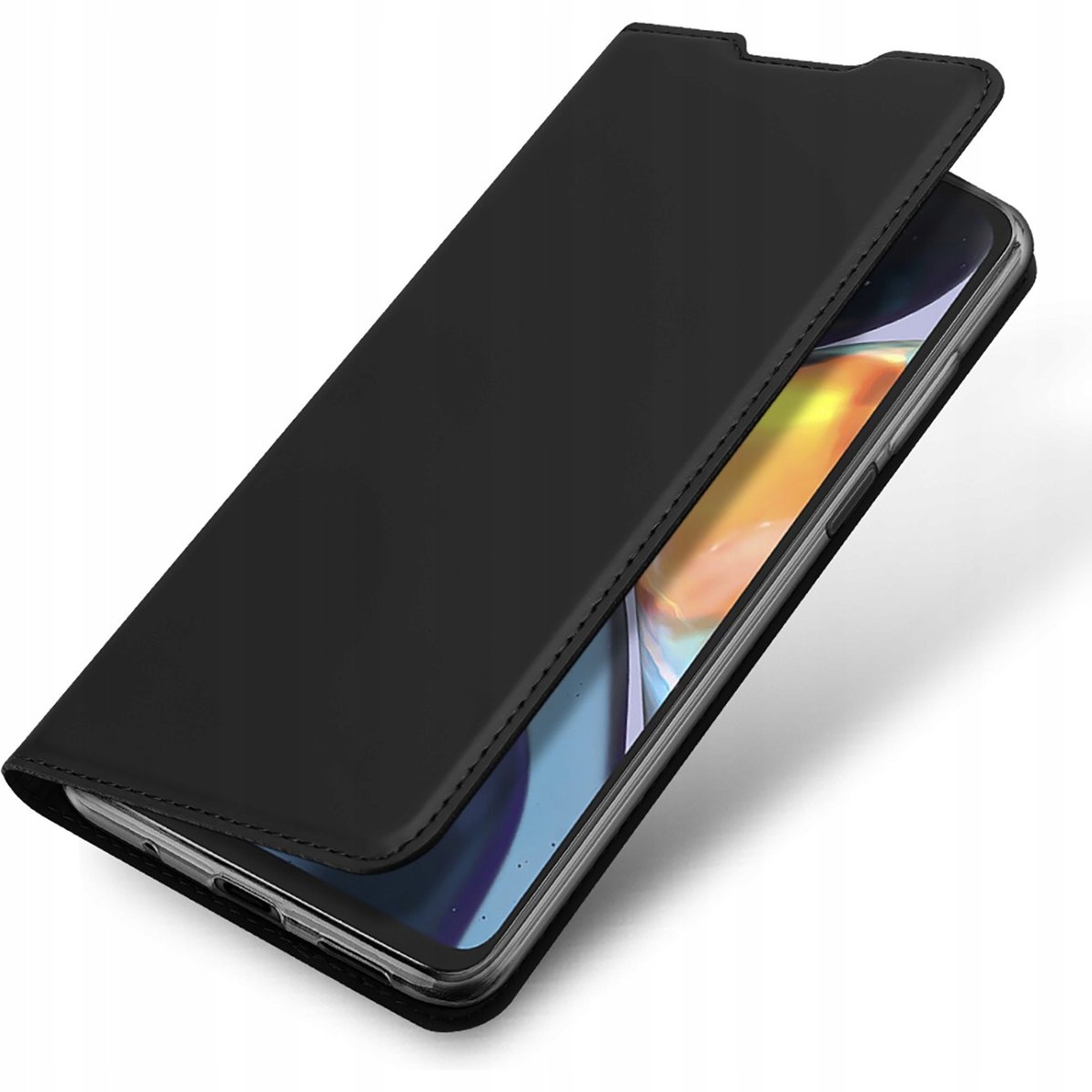 Etui MOTOROLA MOTO G22 z Klapką Eko Skóra Dux Ducis Skin Leather czarne