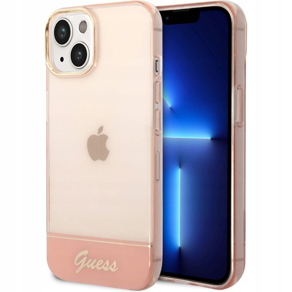 Guess GUHCP14MHGCOP iPhone 14 Plus 6,7` różowy/pink hardcase Translucent
