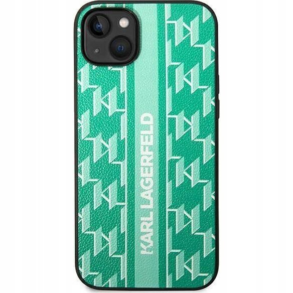 Karl Lagerfeld Etui Hard Case Monogram Stripe do iPhone 14 zielone