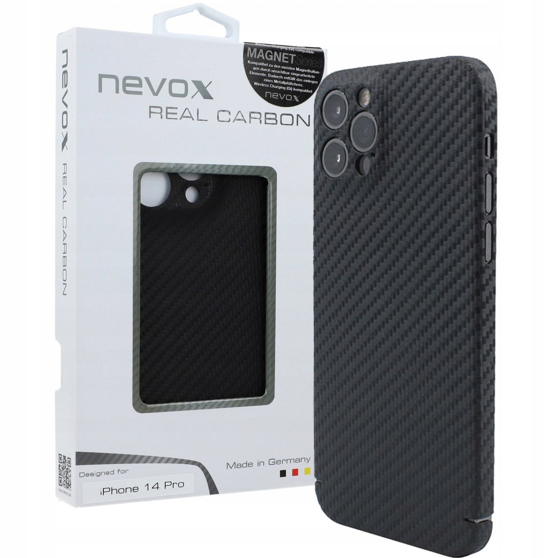 Nevox Etui CarbonSeries Magnet Series do iPhone 14 Pro czarne
