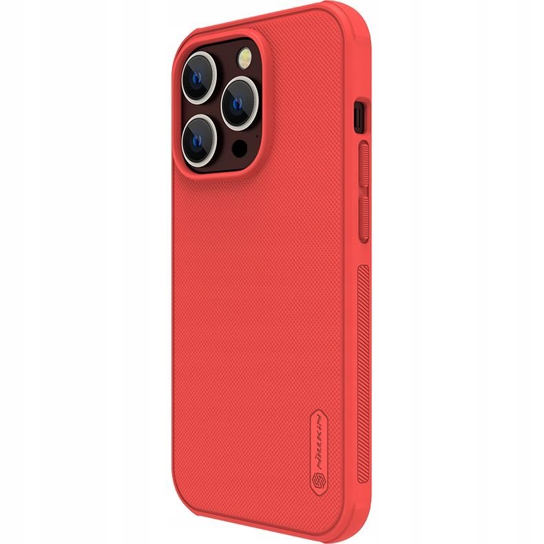 Nillkin Super Frosted Shield Pro etui iPhone 14 Pro pokrowiec na tył plecki czerwony