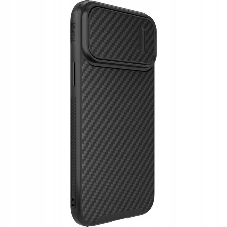 Nillkin Synthetic Fiber S Case etui iPhone 14 Pro Max z osłoną na aparat czarny