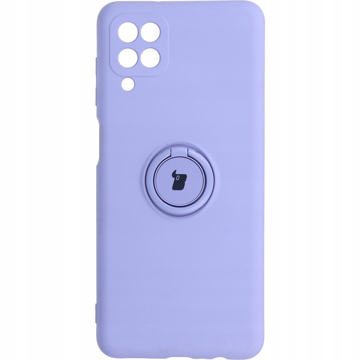 Bizon Etui Case Silicone Ring Galaxy A12 / M12 fioletowe BCSRGALM12LPU