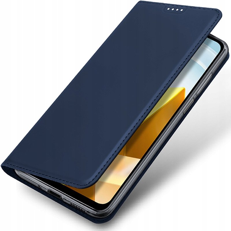 Dux Ducis Skin Pro etui Xiaomi Poco M5 portfel kabura pokrowiec z klapką niebieski