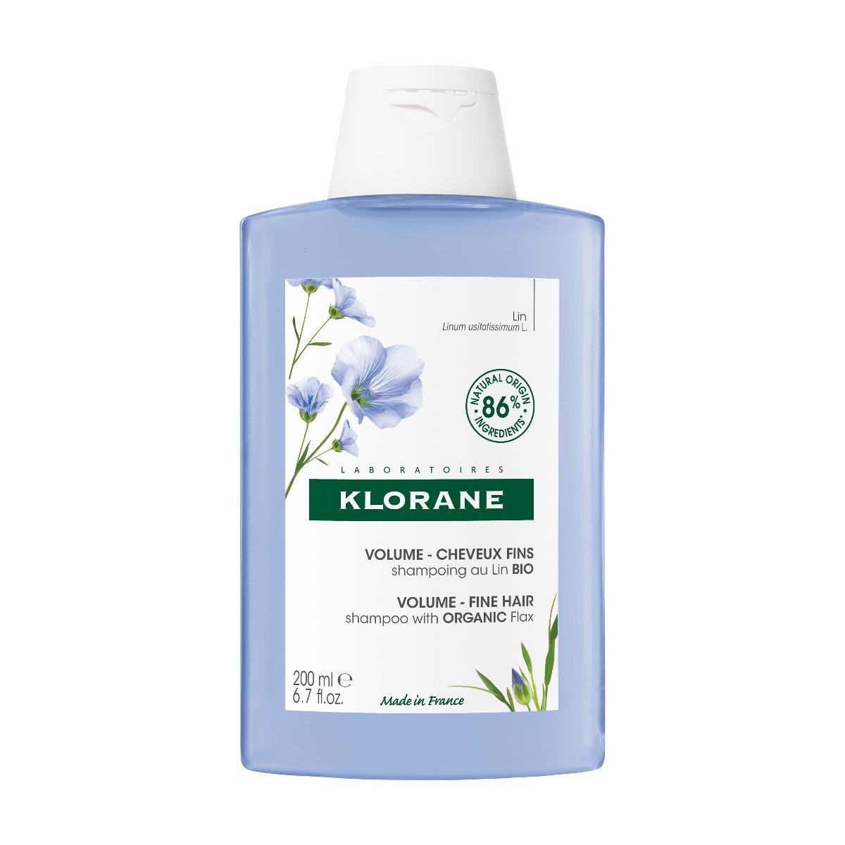 Klorane Szampon z Organicznym Lnem 200ml