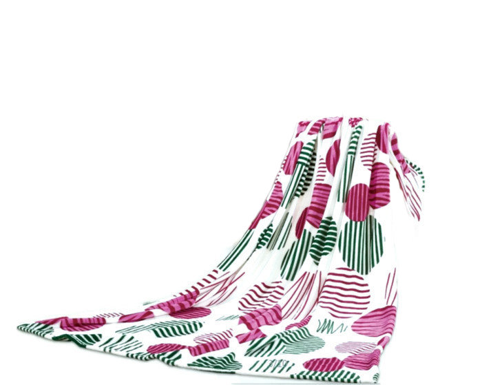 Koc Narzuta Z Mikrofibry 200X220 Baxi 019 Bed And You Biały Różowy Zielony