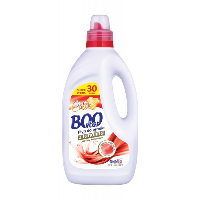 Booster Płyn Do Prania Tkanin Kolorowych 1,5L (30 Prań)