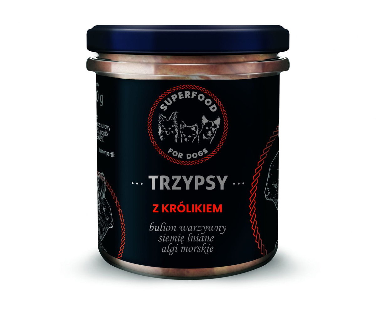 HAPPY SNACKY TRZYPSY WIEPRZOWINA Z KRÓLIKIEM 300G