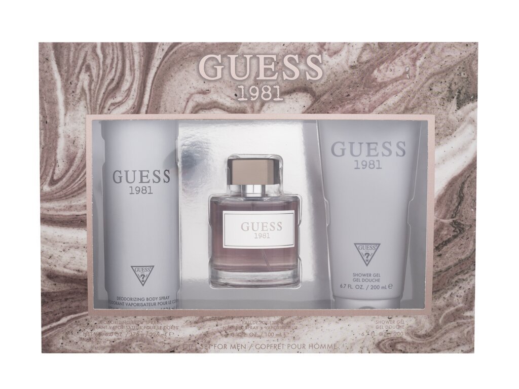 GUESS Guess 1981 zestaw EDT 100 ml + żel pod prysznic 200 ml + dezodorant 226 ml dla mężczyzn