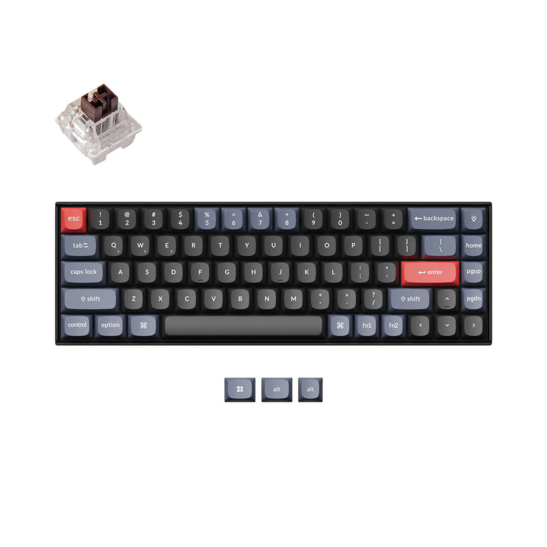 Keychron K6 Pro QMK/VIA Brown K6P-G3 ciemnoszara