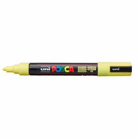 Uni Marker Posca PC-5M z farbą plakatową pastelowy-żółty MAP.439