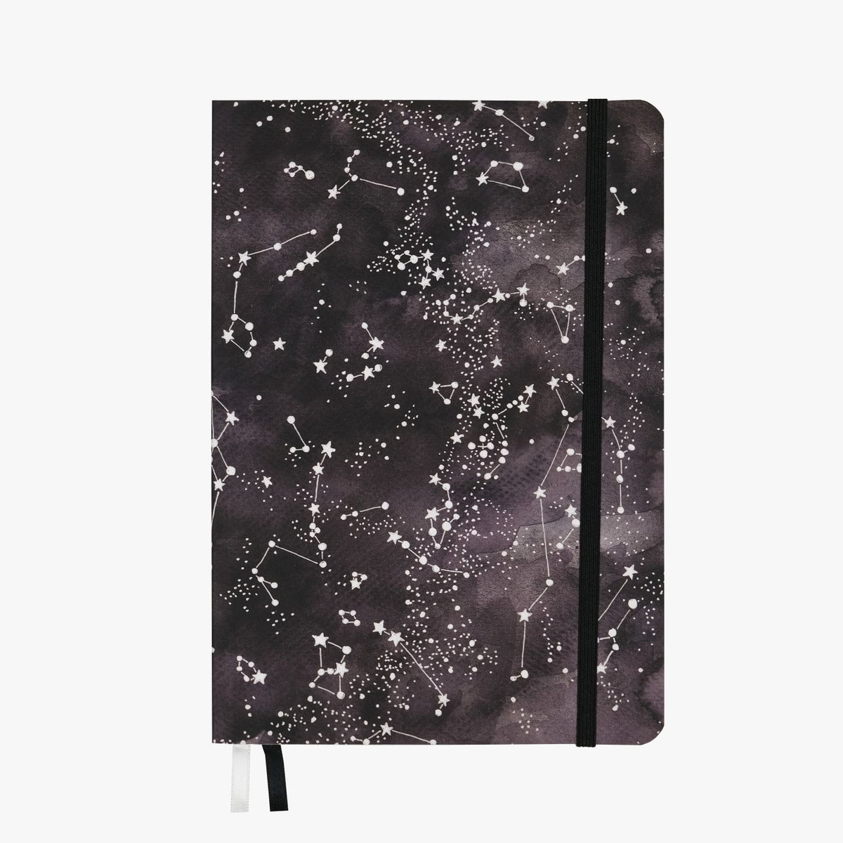 Starry Night - notatnik A5, bullet journal, planer w kropki, notes miękka oprawa, biały i czarny papier 120g/m2