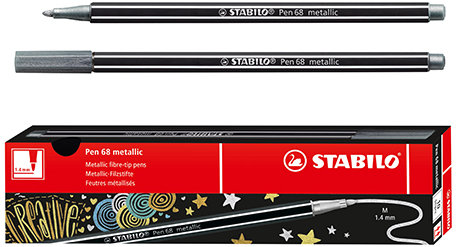 Stabilo Sztyft filcowy premium - Pen 68 metaliczny - 10 sztuk w opakowaniu 68/805