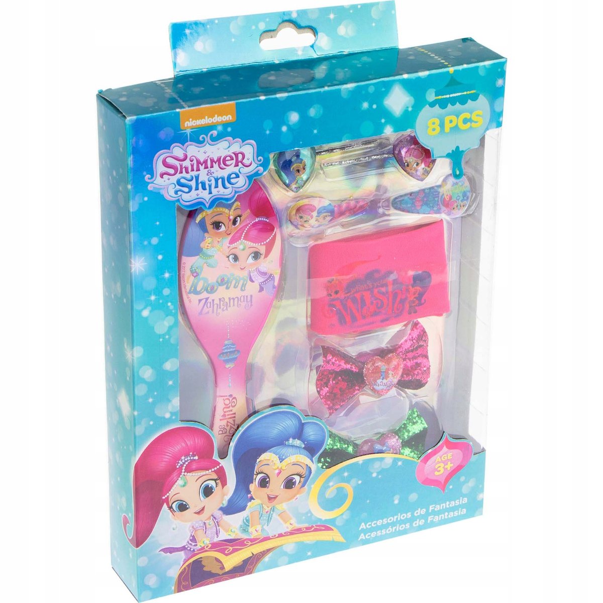 Szczotka Do Włosów, Spinki Gumki, Shimmer I Shine