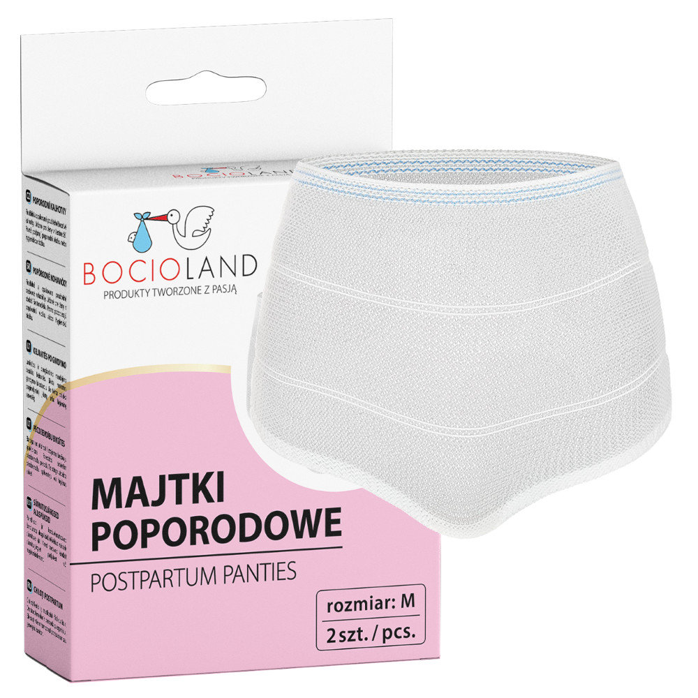 Bocioland Majtki Poporodowe Wielorazowe M 2 Sztuki