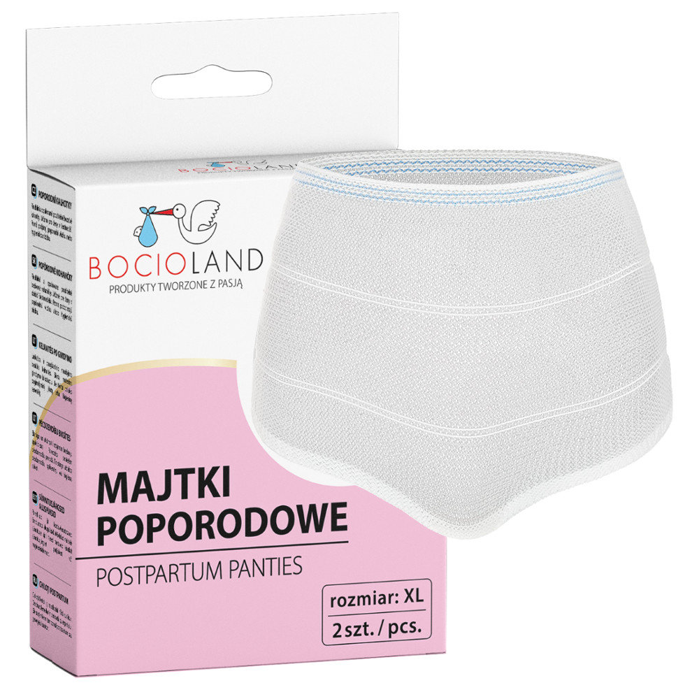 Bocioland Majtki Poporodowe Wielorazowe Xl 2 Sztuki