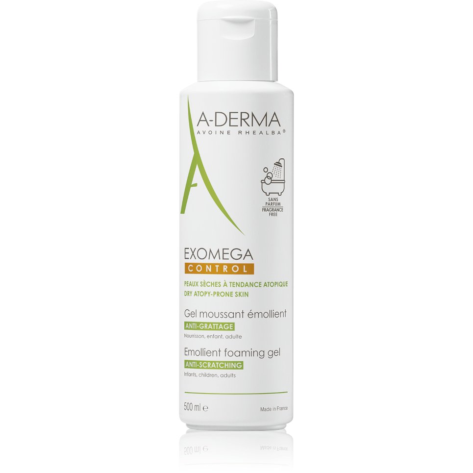 A-Derma Exomega Control pieniący się żel 500ml