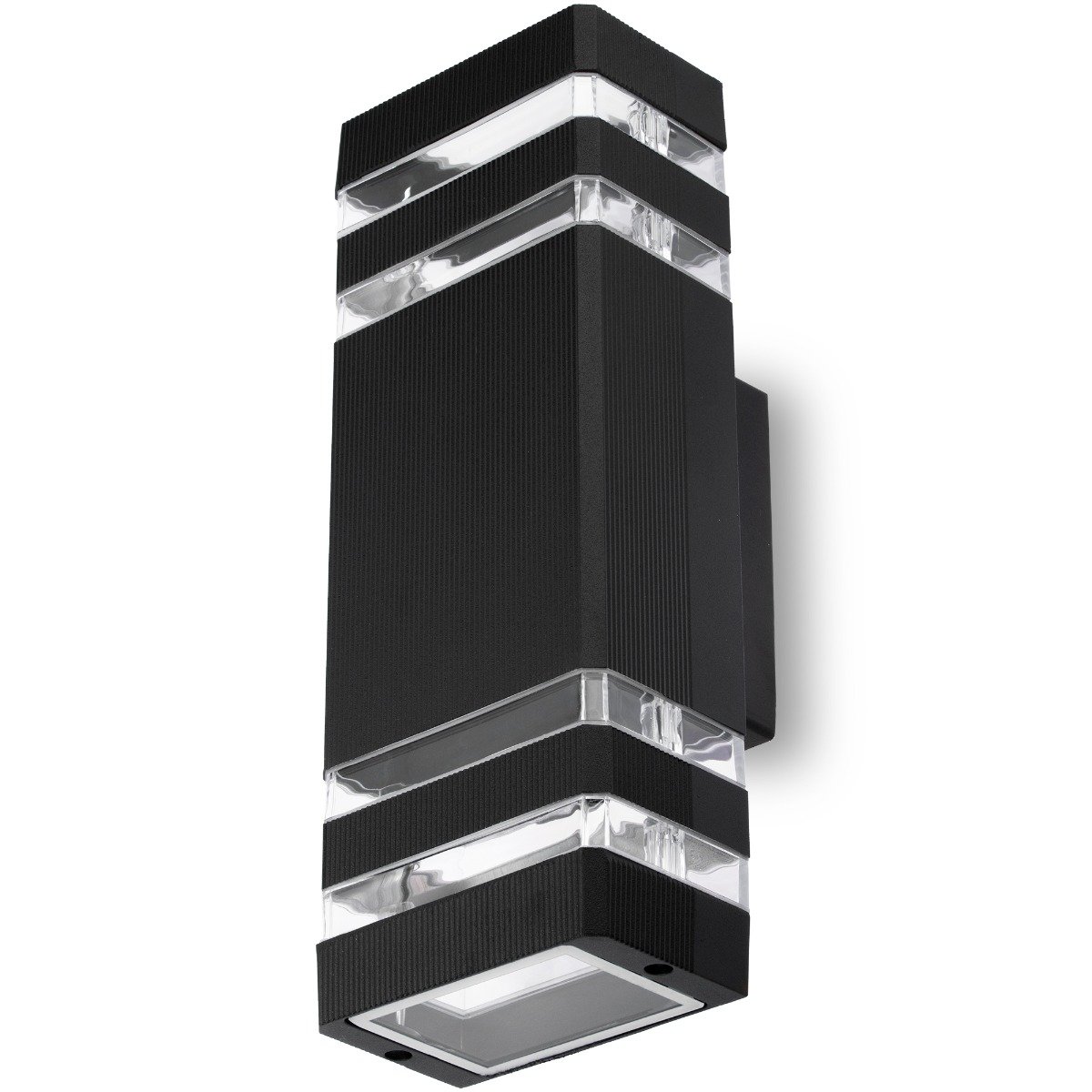 Lampa Ogrodowa Kinkiet Elewacyjny Góra Dół Gu10 Czarny Protea Lumiled