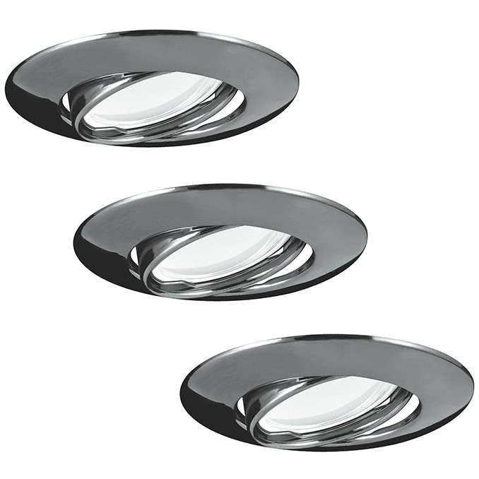 Polux Zestaw 3 oczek OLIN 3x3,5W LED 306227 Czarna Perła SANICO