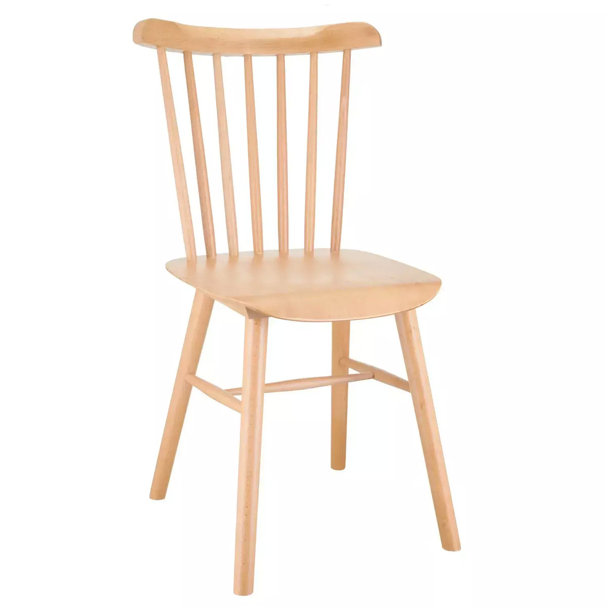 Drewniane krzesło Stick klasyczne do kuchni brązowe