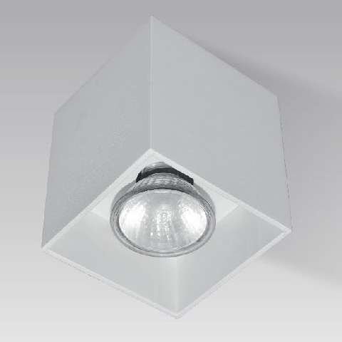 Downlight natynkowy Square H-50475-WH metalowa biała do kuchni