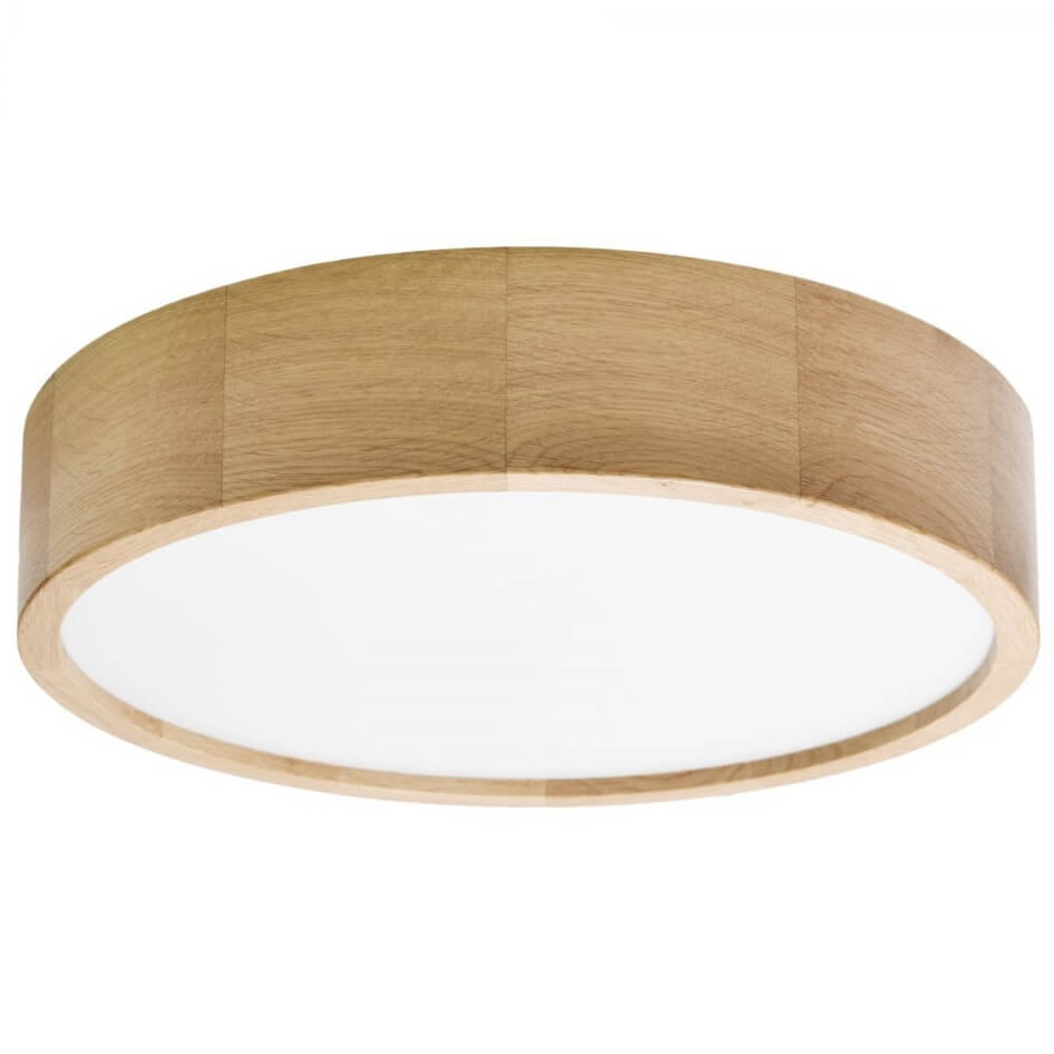 Euluna Lampa sufitowa Cleo DR375 czujnik, dąb 38 cm
