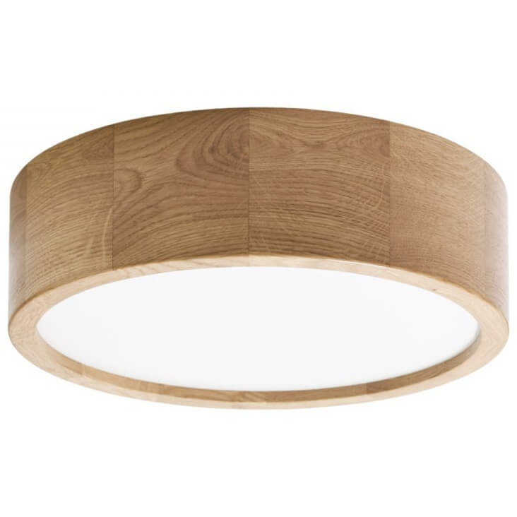 Euluna Lampa sufitowa Cleo DR275 czujnik, dąb 28 cm