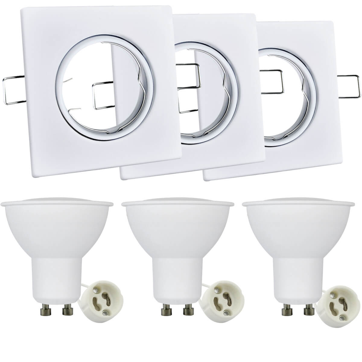 Polux Zestaw 3 oczek OLIN 3x3,5W LED 305862 Biały SANICO