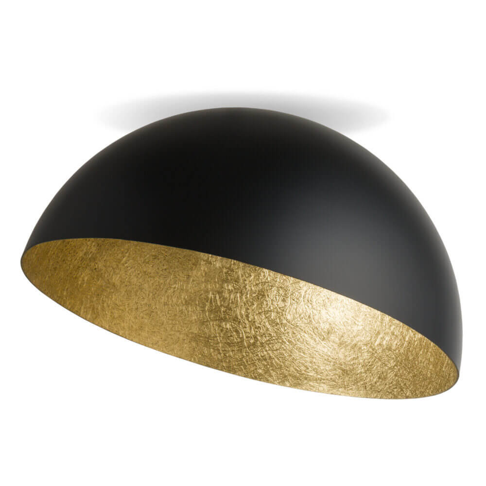 Sigma Sfera 32471 plafon lampa sufitowa 1x60W E27 czarny/złoty