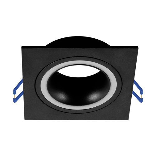 Sypialniana lampa Indi C wpust do zabudowy czarny square