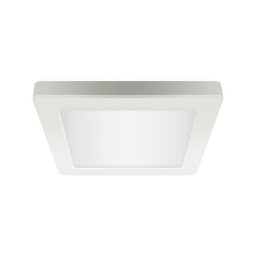 Kwadratowa lampa sufitowa Olga LED 12W do salonu biała