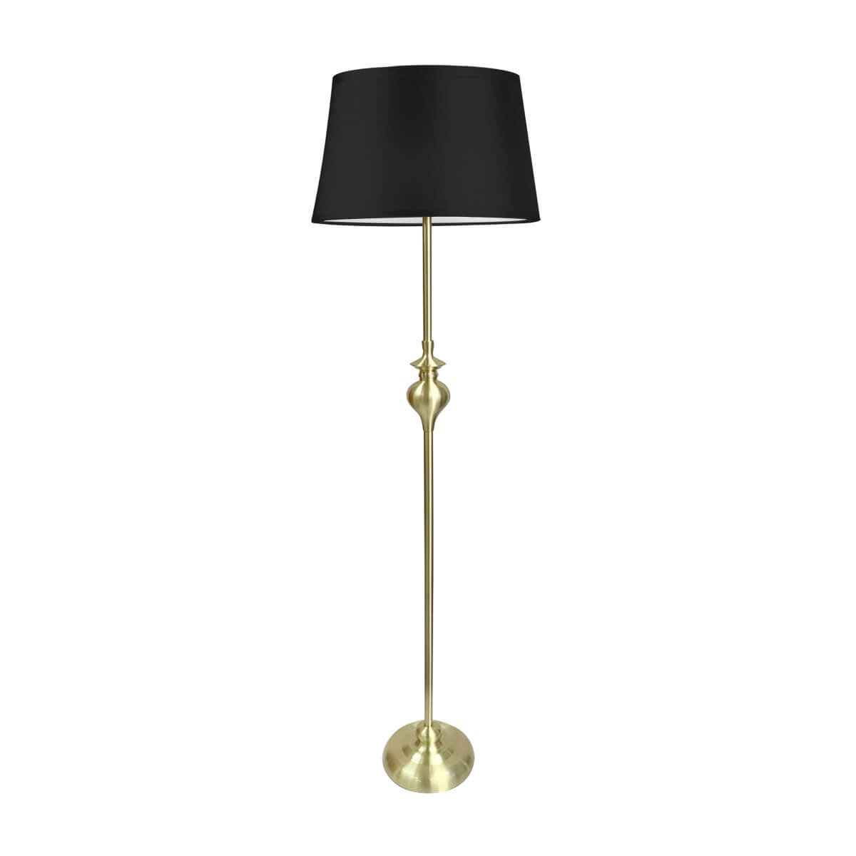 Lampa stojąca w stylu glamour, z abażurem 51-09258 z serii PRIMA 