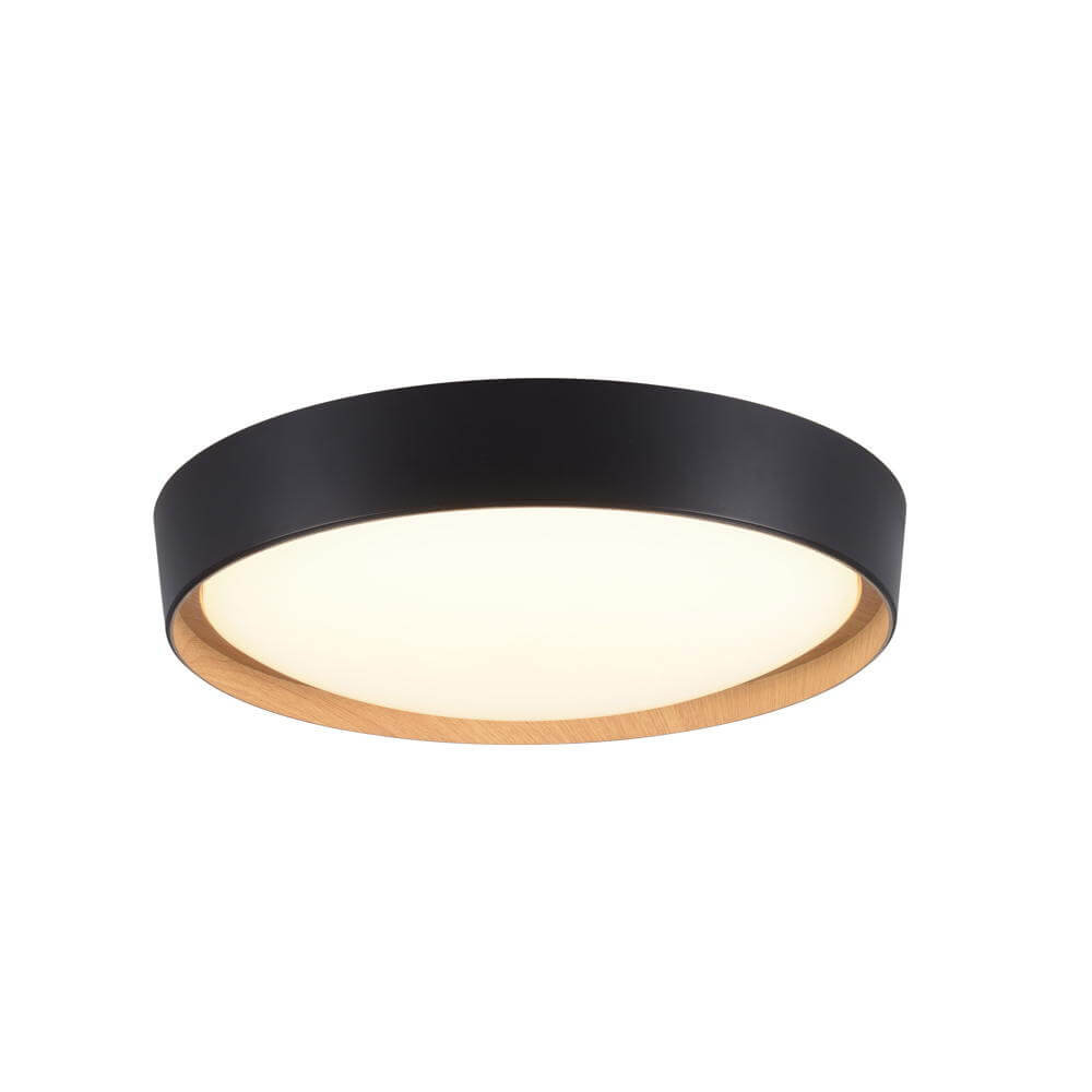Paul Neuhaus Wiejska lampa sufitowa czarna z diodą LED z 3-stopniowym ściemnianiem - Jure