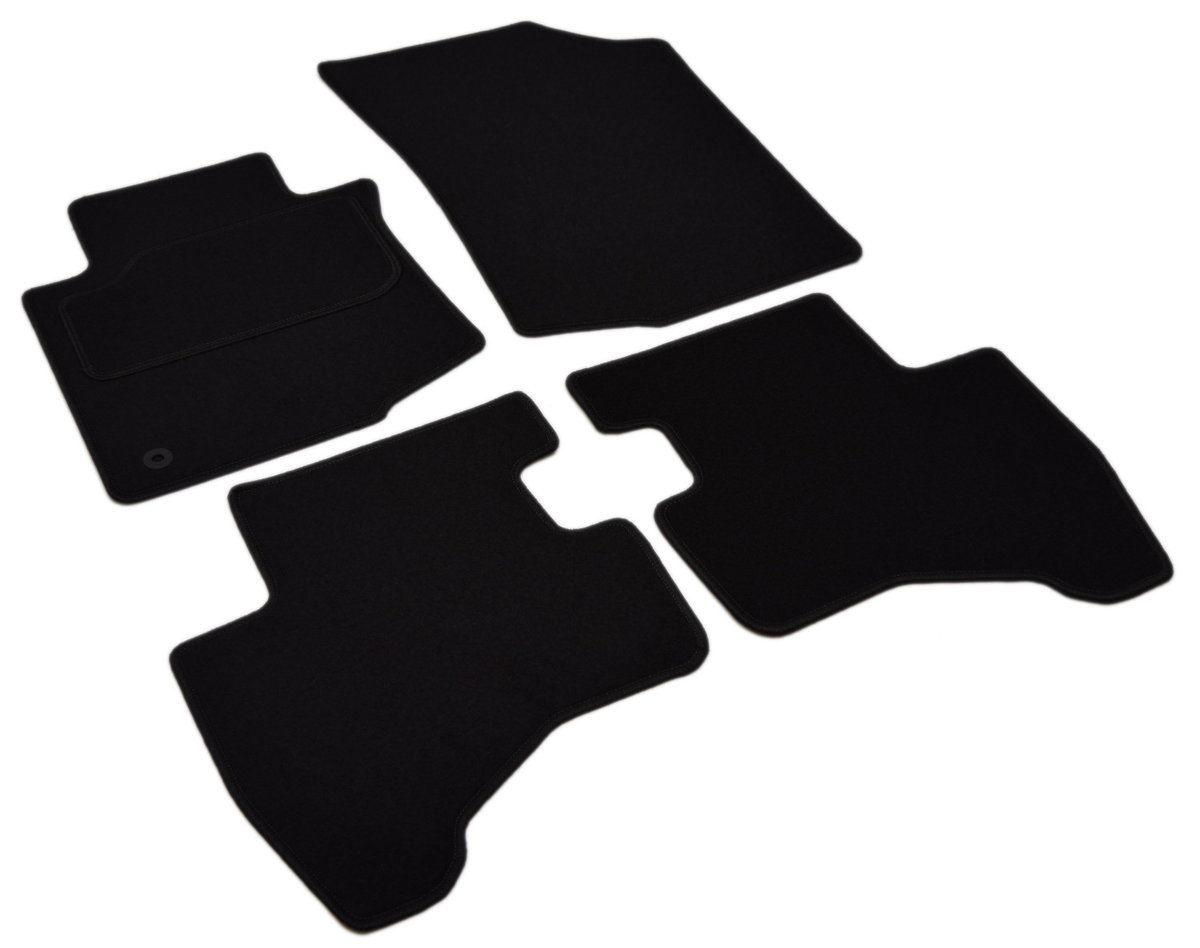 Toyota Aygo 2005-06/2014r. - Czarne dywaniki welurowe w jakości Economy