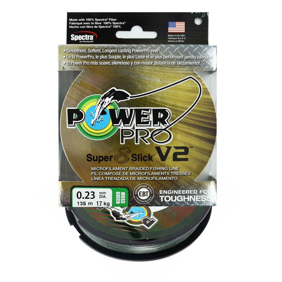 Plecionki Power Pro Super 8 Slick V2 Moss Green 0,23 Mm