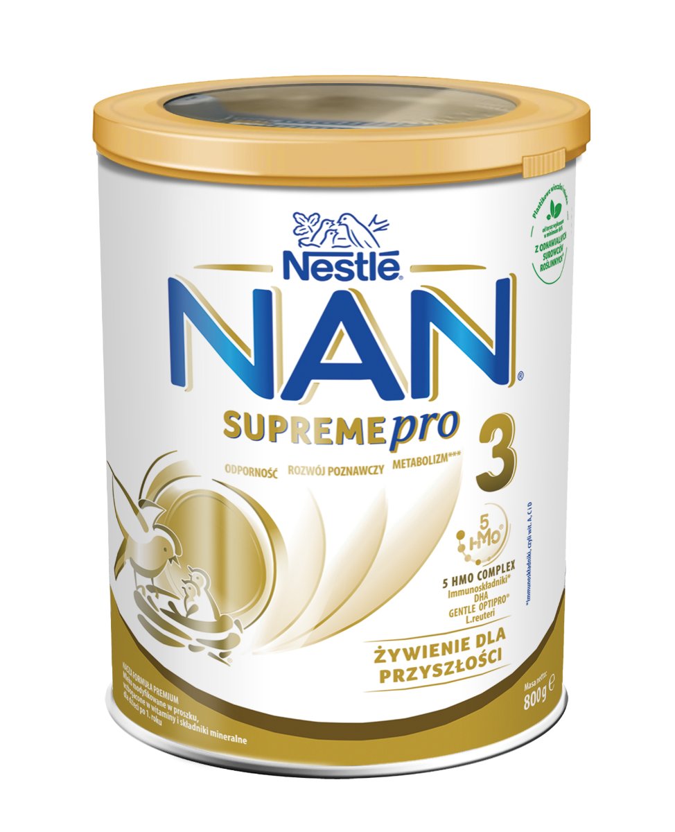 Nestle Nan Supreme Pro 3 HM-O Mleko modyfikowane junior dla dzieci po 1. roku 800 g