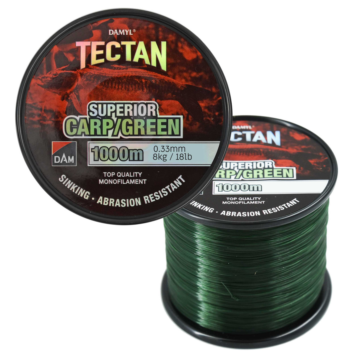 Żyłki Dam Damyl Tectan Superior Carp Green 1000M 0,33 Mm