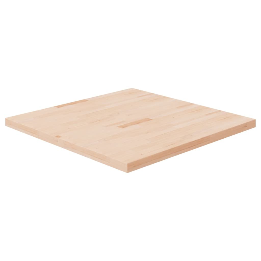 Kwadratowy blat do stolika, 90x90x4 cm, surowe drewno dębowe