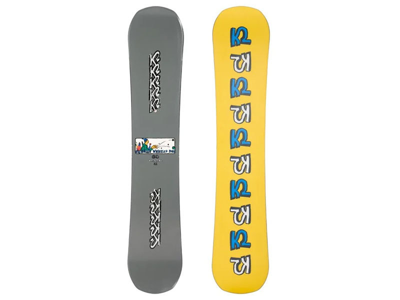 Deska snowboardowa K2 World Peace szaro-żółta 11G0043/11