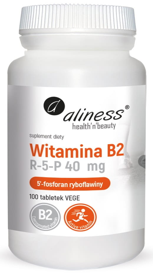 Фото - Вітаміни й мінерали Aliness Witamina B2 R-5-P 40mg 100tabs 