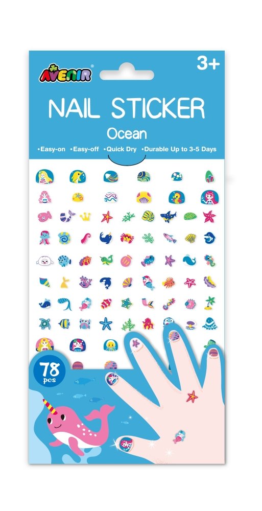 Russell Naklejki na paznokcie - ocean -