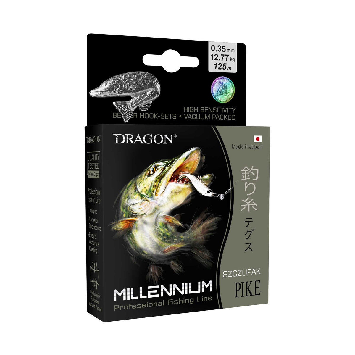 Żyłka Dragon Millenium SZCZUPAK 125M 0.35MM 12.77KG OLIWKOWO ZIELONA 31-53-035