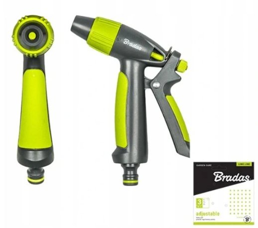 BRADAS Regulowany pistolet ogrodowy prosty LIME LINE LE-5105 4390 LE-5105