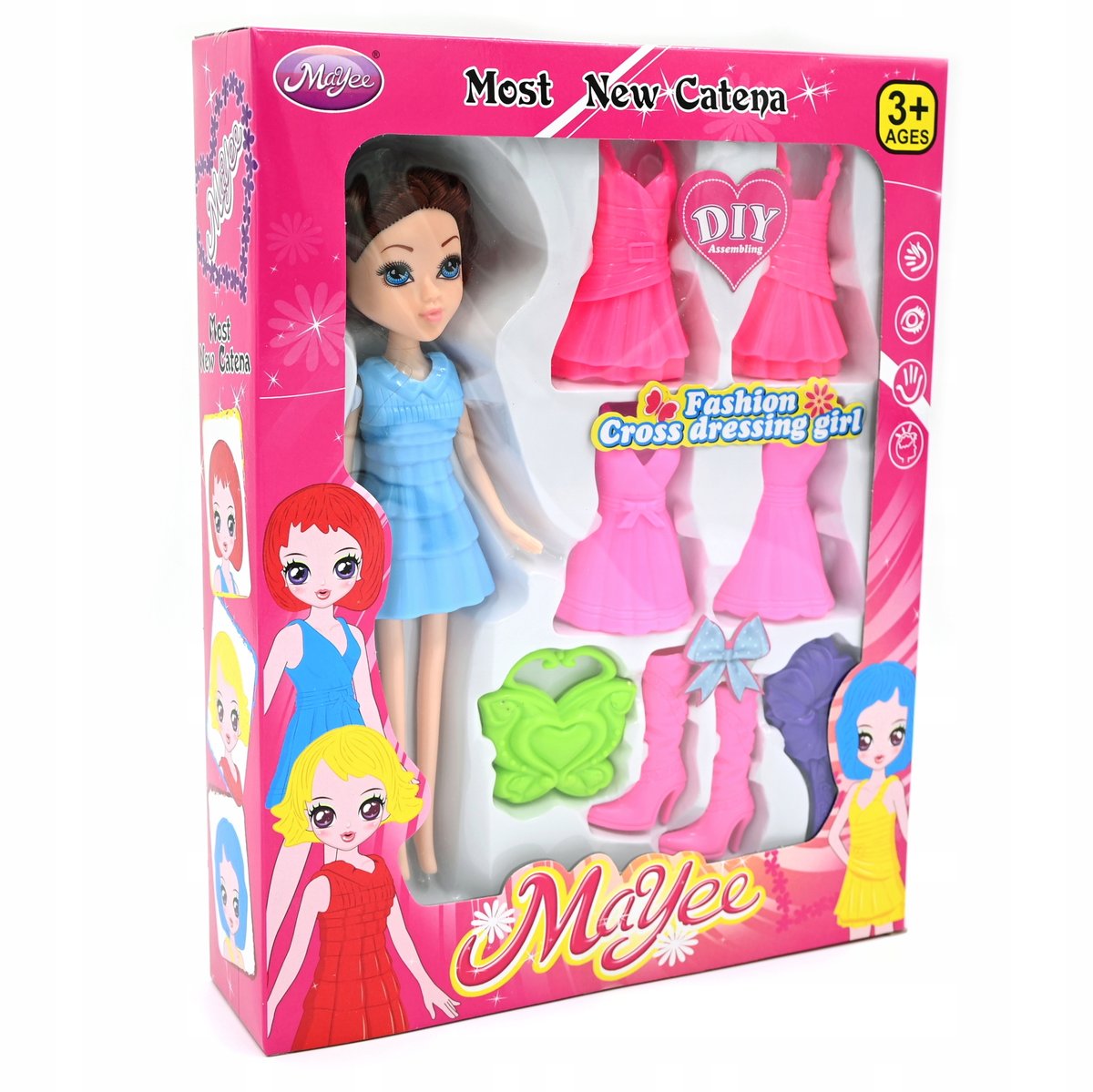 Lalka Z Ubrankami I Akcesoriami Różne Kolory