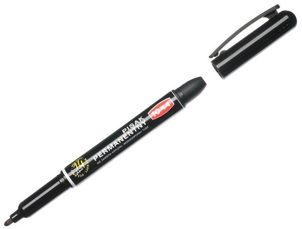 Toma Marker Permanentny 1.5mm czarny okrągły T0324 VT0553