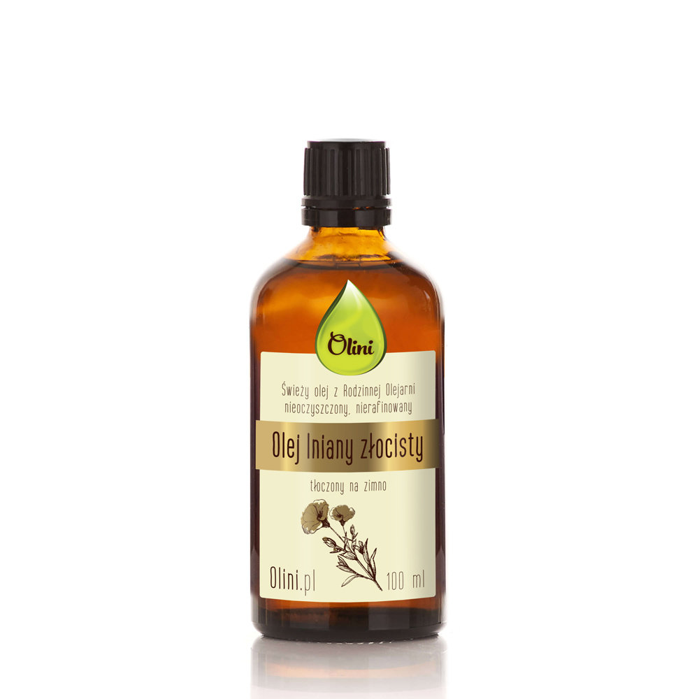 Olini Olej Lniany Złocisty 100 Ml Olini