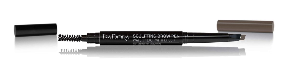 IsaDora Sculpting Brow Pen Waterproof With Brush stożkowa kredka do brwi ze szczoteczką 84 light brown