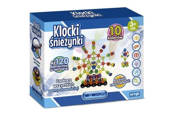 Klocki śnieżynki e-edu 120 el. - Artyk