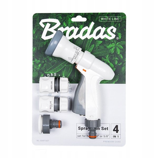 BRADAS Zestaw z pistoletem wielofunkcyjnym WHITE LINE 4543 WL-EN8TSET