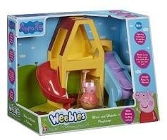 Tm Toys PEPPA Pig WEEBLES Roly Poly figurka i plac zabaw